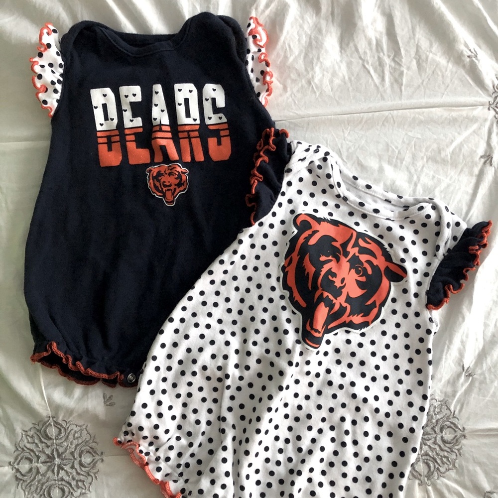 Set of two Chicago Bears rompers